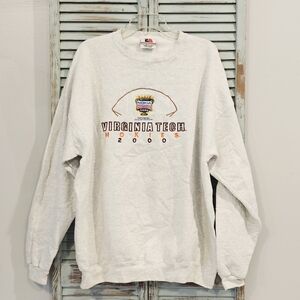 VTG VIRGINIA TECH HOKIES 2000 Nokia Sugar Bowl Nat Championship Sweatshirt XXL